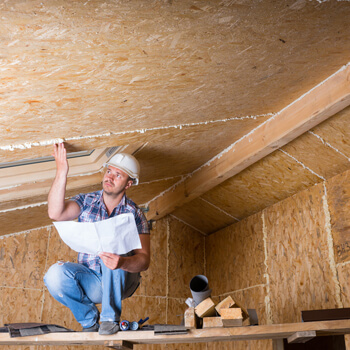 Home Inspector In Attic